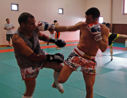 Un entraînement de boxe thaïlandaise