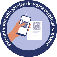 Présentation obligatoire de votre pass sanitaire